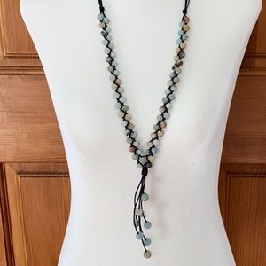 Amazonite stone necklace